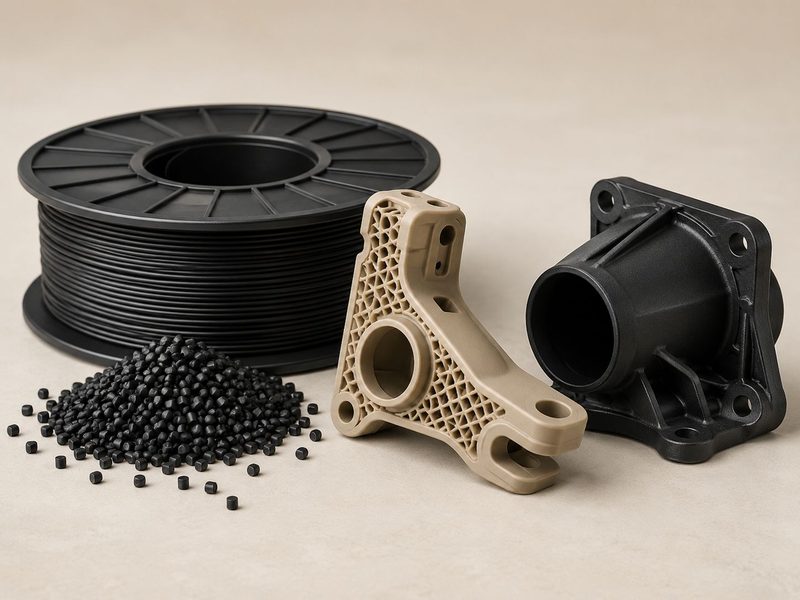 Pieza técnica de precisión fabricada por ITS3D mediante impresión 3D industrial