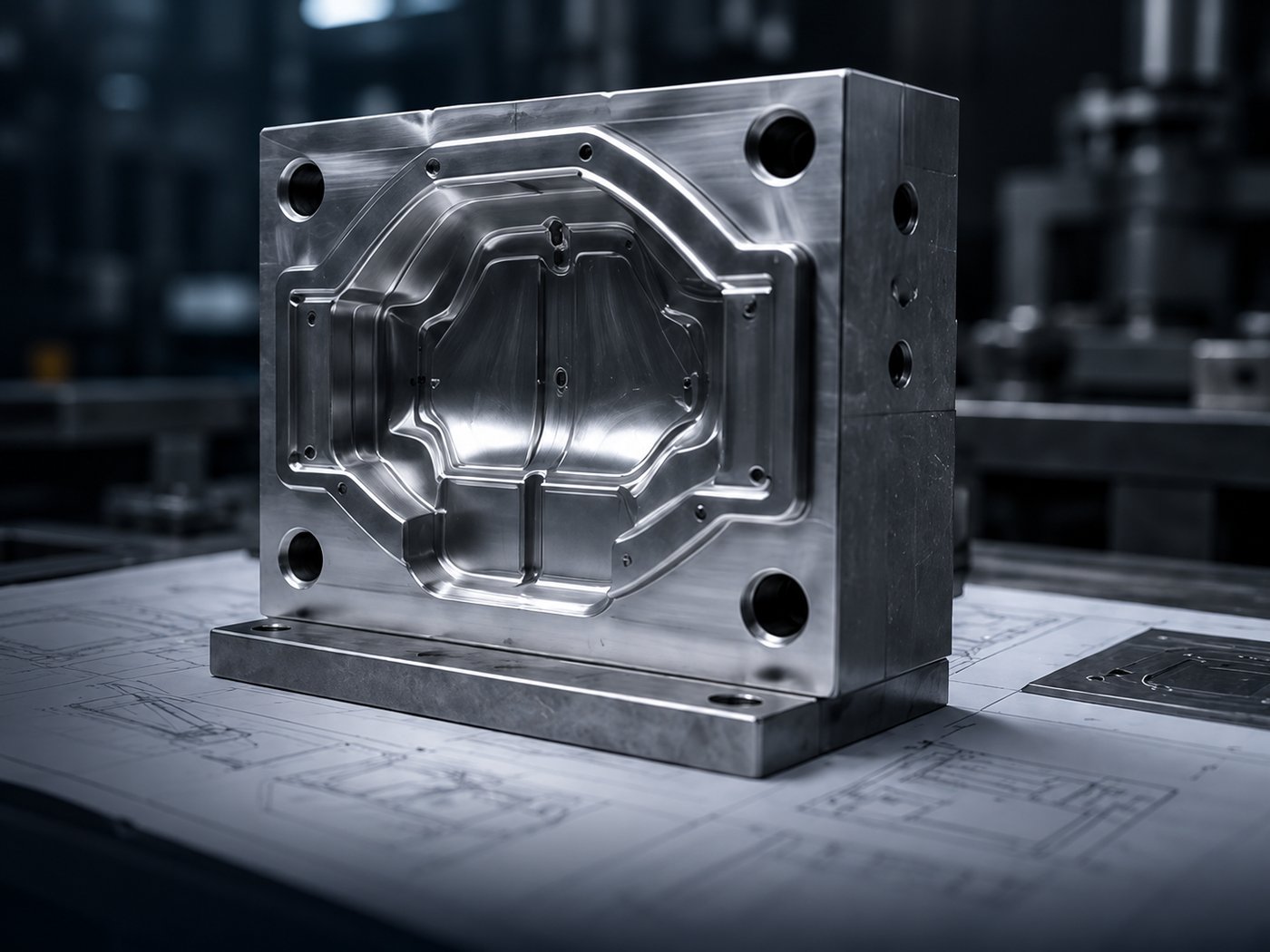 Matriz metálica de precisión para molde industrial